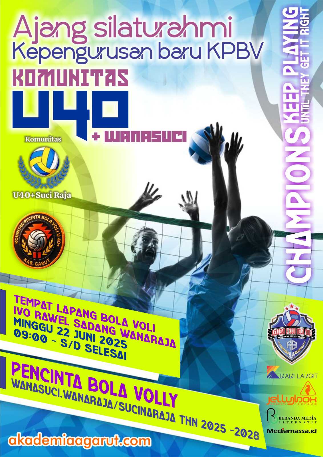 Umumkan Pengurus Baru, KPBV U-40+ Wanasuci Gelar Laga Persahabatan