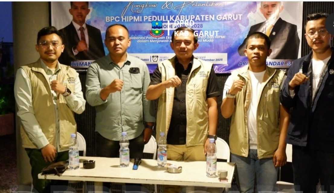 Ketua DPRD Garut Aris Munandar Hadiri Pelantikan Banom HIPMI Peduli dan HIPMI PT